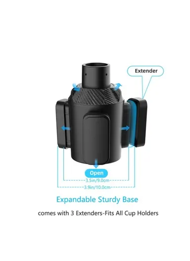 3 Position Car Cup Holder Vehicle Water Cup Coffee Milk Tea Drink Cup ABS Storage Rack