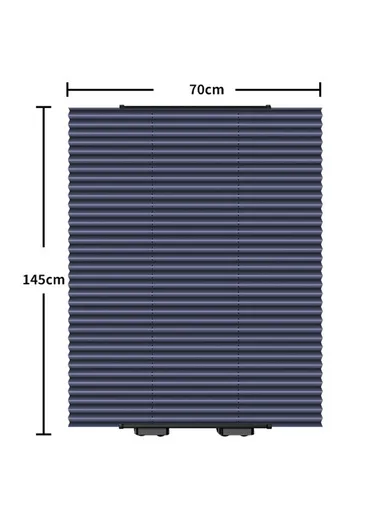 Car Sunshade Interior Windscreen Sunshade Curtain Shade with 6 Suction Cups (L70 x H145)cm - Navy