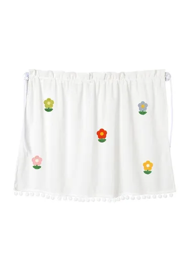 Waffle Fabric Car Window Privacy Protection &amp; Sun Shade Curtain- Cute Colorful 5 Sunflowers