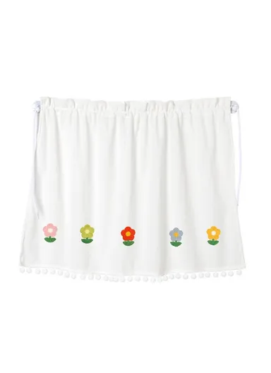 Waffle Fabric Car Window Privacy Protection &amp; Sun Shade Curtain- Colorful 5 Sunflowers