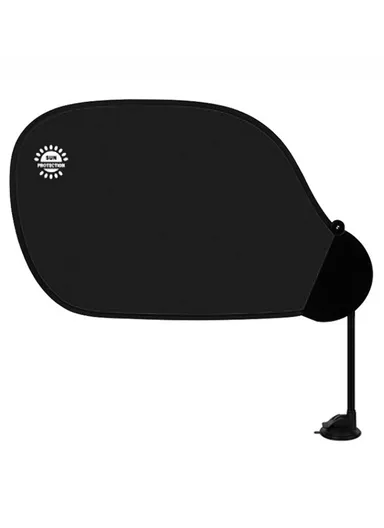 Car Window Sun Shade UV Protection Adjustable Auto Window Shade with Suction Cup (L58 x H36)cm - Black