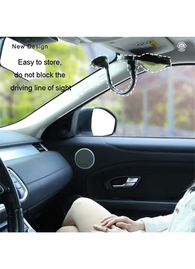 Car Window Sun Shade UV Protection Adjustable Auto Window Shade with Suction Cup (L58 x H36)cm - Black