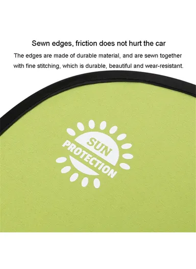 Car Window Sun Shade UV Protection Adjustable Auto Window Shade with Suction Cup (L58 x H36)cm - Black