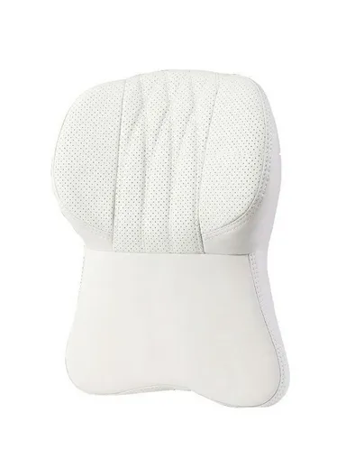 Car Headrest Neck Pillow, Vehicle Backrest Cushion Universal Protective Pillow Pad For All Seasons Automotive Accessory - White