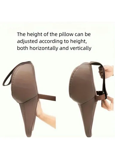 Car Headrest Neck Pillow, Vehicle Backrest Cushion Universal Protective Pillow Pad For All Seasons Automotive Accessory - White