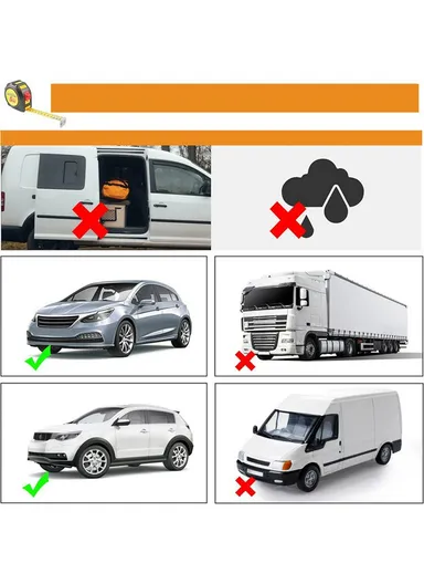 2Pcs Car Window Shade Front / Rear Side Window Sun Shade Breathable Privacy Curtain with Zipper - Rear Side