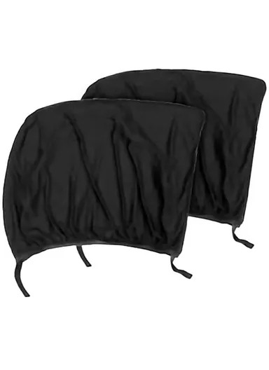 2Pcs Car Window Shade Front / Rear Side Window Sun Shade Breathable Privacy Curtain with Zipper - Rear Side