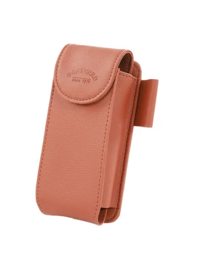 Car Sun Visor Mount Microfiber Leather Sunglasses Storage Bag Glasses Holder Pouch - Brown