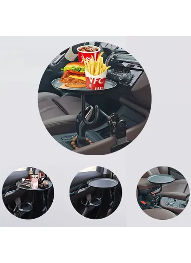 Clip-On Car Tray Table Laptop Desk Food Drink Holder Portable Vehicle Workstation