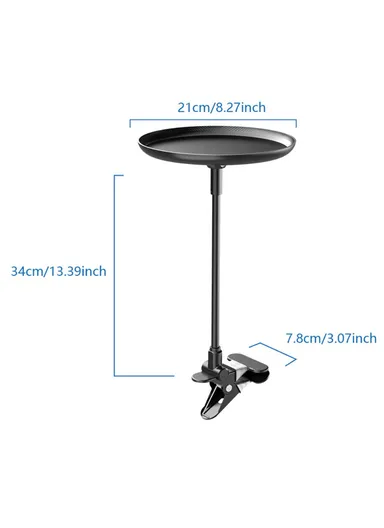 Clip-On Car Tray Table Laptop Desk Food Drink Holder Portable Vehicle Workstation