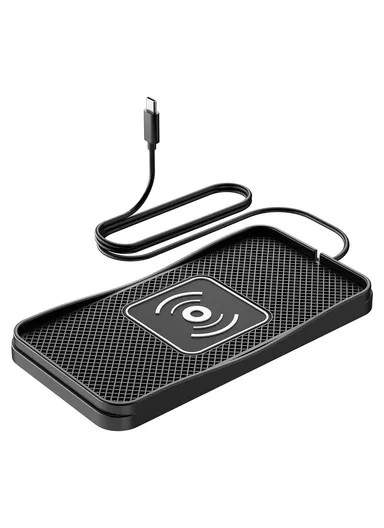 20W Car Wireless Charger with 1m Cable Fast Charging &amp; Anti Slip Silicone Pad D3 - Type C Plug