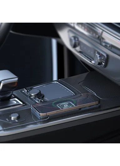 15W Desktop Non-Slip Silicone Car Wireless Charger with Shockproof Charging Pad &amp; 1m Cable D1 - Type C Plug