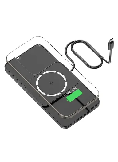 15W iPhone 12 - 16 Car Magnetic Wireless Charger with Anti-Slip Charging Pad &amp; 1m Cable D11MAG - Type C Plug