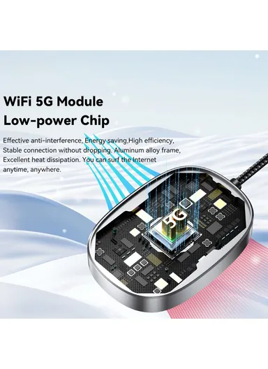 Aluminum Alloy &amp; Glass WiFi 5G Module Wireless CarPlay Dongle Adapter BY960