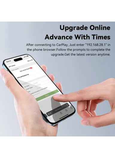 Aluminum Alloy &amp; Glass WiFi 5G Module Wireless CarPlay Dongle Adapter BY960