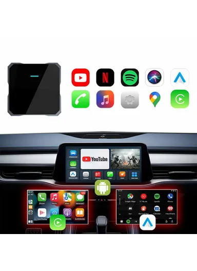 Wireless Car Play Adapter Box for Wired Car Systems Bluetooth-compatible 5.0 WiFi 5.8G Quad-Core A53 Processor FB3