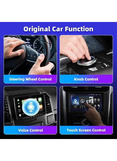 2-in-1 Wired to Wireless CarPlay Android Auto Adapter Bluetooth-compatible 5.0 Smart Box Q1S