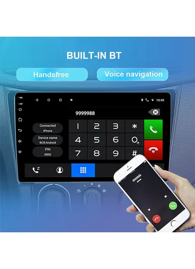 9-inch Android 12 Car Radio GPS Stereo with Wireless CarPlay, FM &amp; Bluetooth 1+32GB R-903C