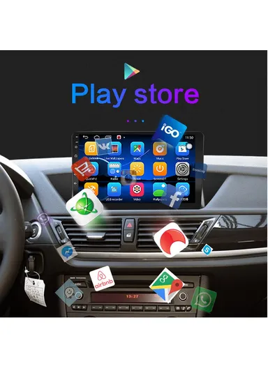 9-inch 1+16GB Wireless Car Stereo with CarPlay, Android 12, 1080P Camera &amp; GPS Navigation R-903A