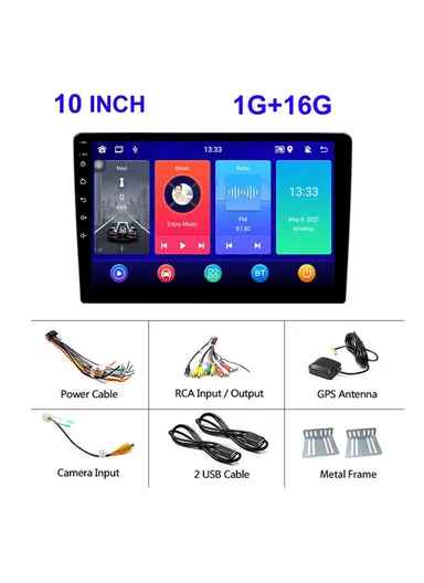 10-inch IPS Screen Android 12 GPS Navigation Car Multimedia Player 1+16GB R-910A