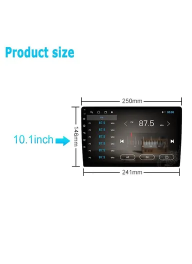 10 Inch Car Stereo Display Screen with Cooling Fan, GPS Navigation Android 13 Multimedia Player for Central Control, 2+32GB