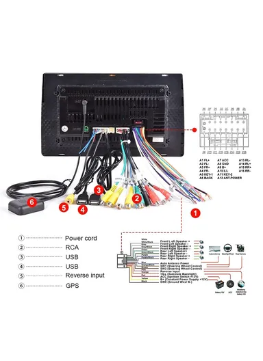 9 Inch Car Stereo Display Screen with Cooling Fan, GPS Navigation, Android 13 Multimedia Player for Central Control, 2+32GB