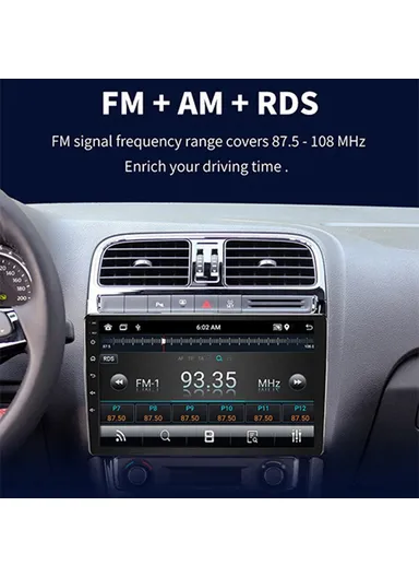 10-inch Car Central Control Display Screen WiFi &amp; Bluetooth-Compatible Android 12 Multimedia Player 1+32GB