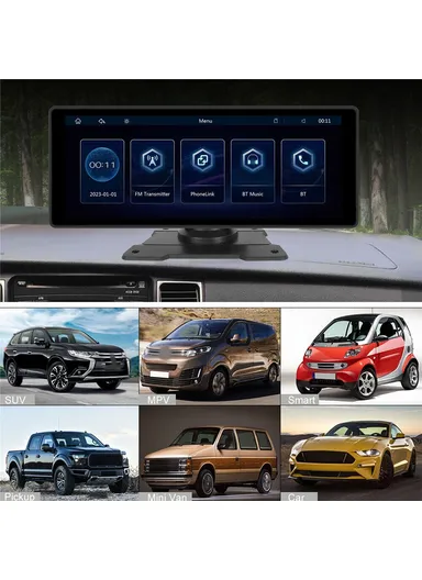 10.26-inch Portable Car Display Wireless Car Play Android Auto MP5 Player GPS Navigation System W509