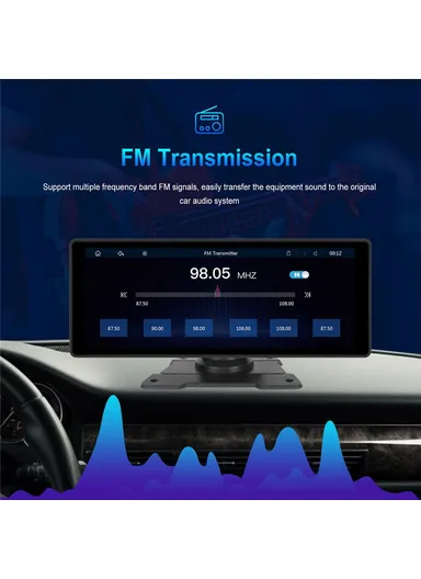 10.26-inch Portable Car Display Wireless Car Play Android Auto MP5 Player GPS Navigation System W509