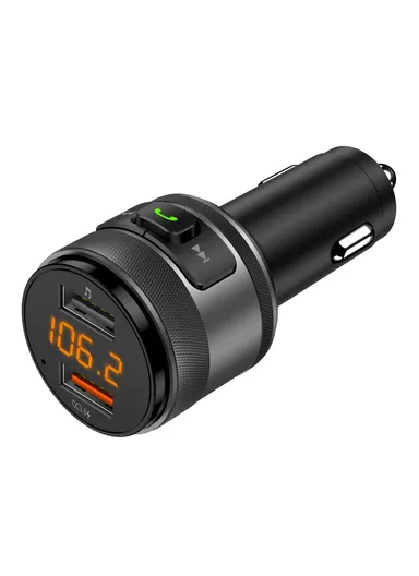 Mini Dual USB QC3.0 Car Charger FM Transmitter Hands-free Call Bluetooth-compatible MP3 Music Player C57