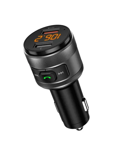Mini Dual USB QC3.0 Car Charger FM Transmitter Hands-free Call Bluetooth-compatible MP3 Music Player C57