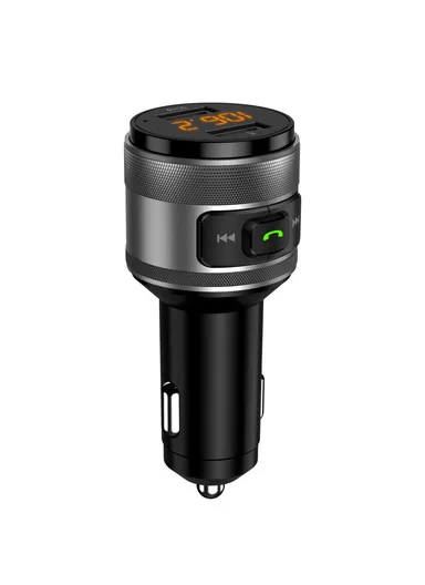 Mini Dual USB QC3.0 Car Charger FM Transmitter Hands-free Call Bluetooth-compatible MP3 Music Player C57