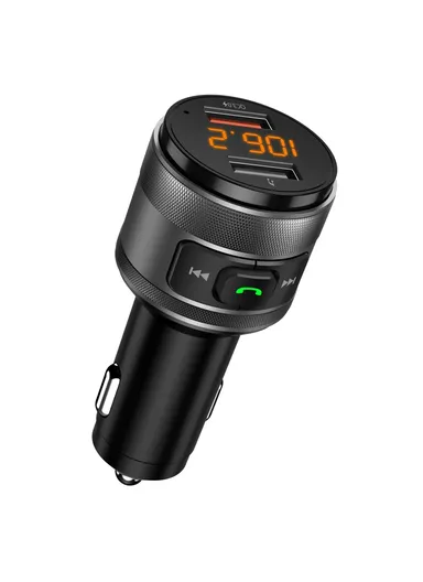 Mini Dual USB QC3.0 Car Charger FM Transmitter Hands-free Call Bluetooth-compatible MP3 Music Player C57