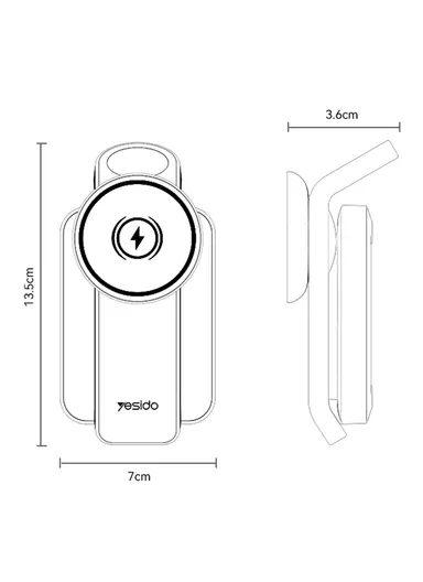 Foldable Charging Stand Night Light Phone, Watch, Earphone Magnetic Wireless Charger DS26