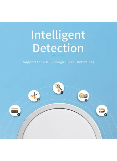 Magnetic Wireless Charger Round Phone Charging Pad with Type-C Cable W009 