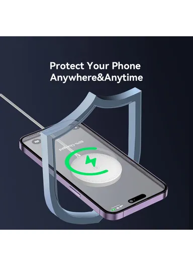 15W ABS Magnetic Wireless Charger Phone Charging Pad For iphone 12, 13 &amp; 14 Series - White