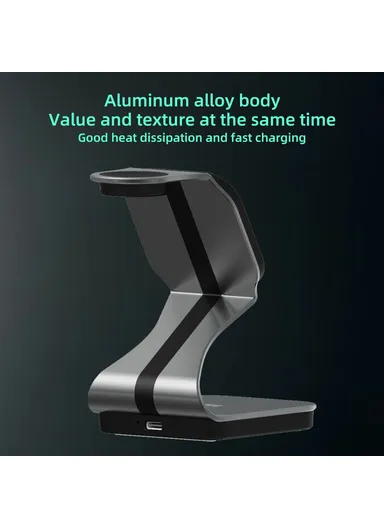3 in 1 Magnetic Wireless Charger 15W Fast Charging Stand for Phone Earbuds Watch H302