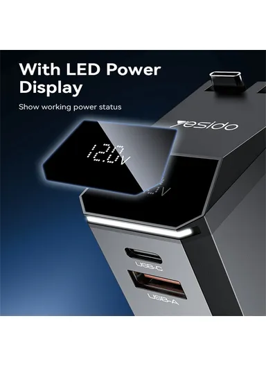 125W Fast Charging USB A + Type C Car Charger with Retractable Cable and iP Adapter Y71 