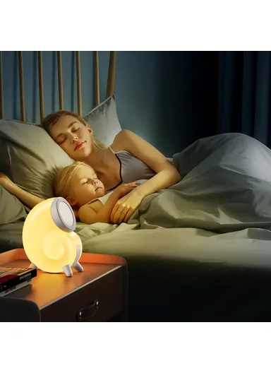 Magnetic Wireless Charging Stand Touch Control Conch Shape Multi-Color Night Light N70-C 