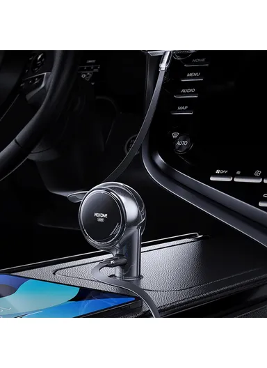 60W Dual USB-C Port Fast Charging Adapter with 0.8m Retractable Cable WP-C50- Purple