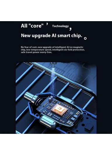 60W High Power LED Display Car Charger Cigarette Lighter Adapter with Dual Type C Retractable Cables PT-8 