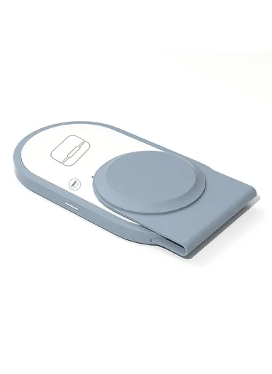 3-In-1 15W Magnetic Wireless Charger for Cellphone, Earphone &amp; Apple Watch Portable Foldable Charging Pad I8 - White