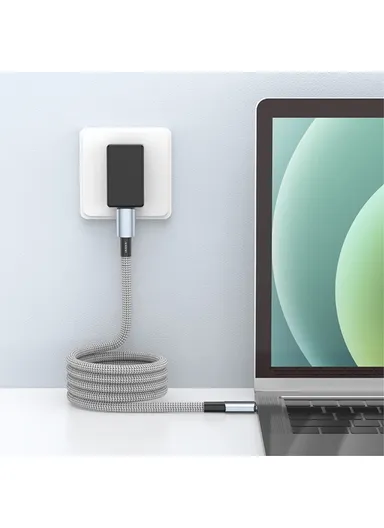 0.3m 12W USB-A to 8Pin Magnetic Charging Cable Mobile Phone 480Mbps Data Cable