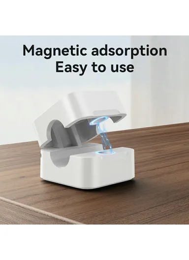 4Pcs Cable Organizer Magnetic Desk Cable Clips Management Phone Cord Keeper C216 - White