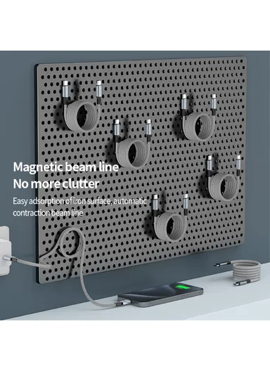 1.5m Magnetic Storage Charging Data Cable PD 27W Type-C to 8 Pin Fast Charging Data Cable Cord