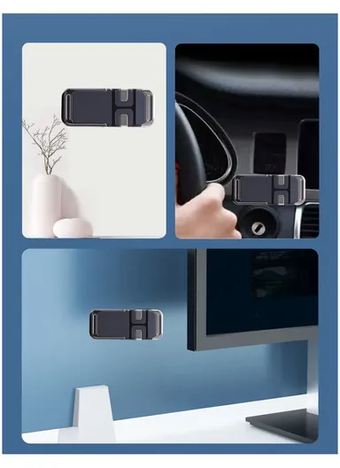 Kirsite Magnetic Cable Clip Holder Multipurpose Cable Management for Car and Home Supplies - Silver