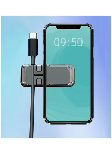 Kirsite Magnetic Cable Clip Holder Multipurpose Cable Management for Car and Home Supplies - Silver