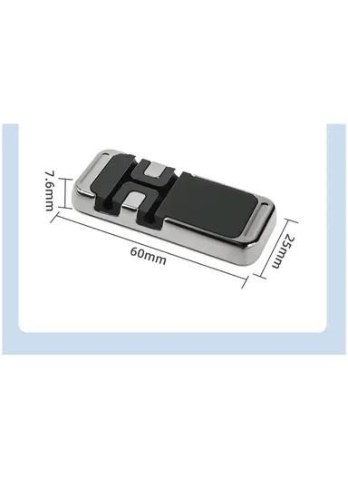 Kirsite Magnetic Cable Clip Holder Multipurpose Cable Management for Car and Home Supplies - Silver