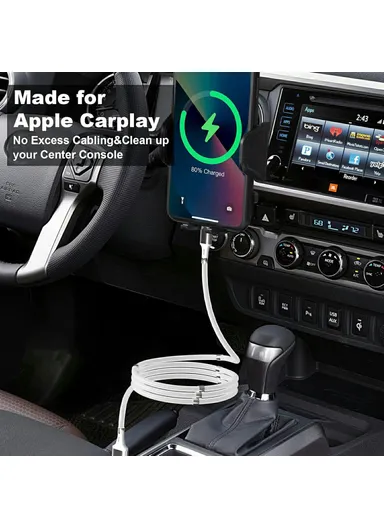 1m 2.4A Fast Charging Cable Magnetic Storage USB-C to USB-C 60W Data Cord