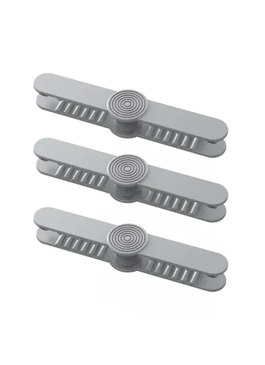 3Pcs Cord Organizer for Appliances Self Adhesive Kitchen Appliance Cable Winder DD-06 - Grey